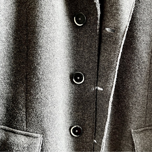 Barena Venezia Wool Coat EU 50 (US Large) – Made in Italy – Charcoal Topcoat - Picture 7 of 10